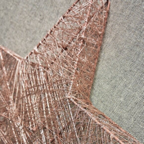12" Rose Gold Thread Star - Picture 2 of 3
